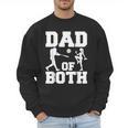 Dad Of Both Gymnastics Baseball Dad Men Sweatshirt Dad Of Both Gymnastics Baseball Dad Men Sweatshirt