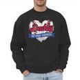Daddy Of The Rookie Baseball Dad Retro Love Heart Birthday Men Sweatshirt