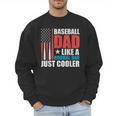 Patriotic Baseball Dad Father's Day American Flag Men Sweatshirt