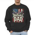 Retro American Flag Baseball Dad Father's Day Men Sweatshirt Retro American Flag Baseball Dad Father's Day Men Sweatshirt