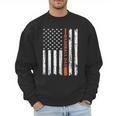 Retro Baseball Dad American Flag Father's Day 4th Of July Men Sweatshirt Retro Baseball Dad American Flag Father's Day 4th Of July Men Sweatshirt