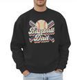 Retro Baseball Dad Sports Lovers Happy Father's Day Men Sweatshirt