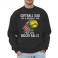 Softball Dad Like a Baseball Dad With Bigger Balls Men Sweatshirt Softball Dad Like a Baseball Dad With Bigger Balls Men Sweatshirt