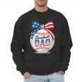 Vintage Baseball Dad Patriotic USA Flag 4th Of July Fathers Men Sweatshirt Vintage Baseball Dad Patriotic USA Flag 4th Of July Fathers Men Sweatshirt