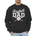 Vintage Baseball Dad Sport Lovers Batter Player Fathers Art Men Sweatshirt