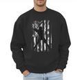Vintage Baseball US Camouflage Flag Tee Baseball Dad Player Men Sweatshirt