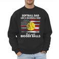 Vintage Softball Dad Like A Baseball Dad US Flag Fathers Day Men Sweatshirt Vintage Softball Dad Like A Baseball Dad US Flag Fathers Day Men Sweatshirt