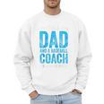 Baseball Dad Coach Father's Day Raglan Baseball Tee Men Sweatshirt
