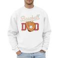 Baseball Dad Fireball Sports Father Fathers Day Daddy Premium Men Sweatshirt