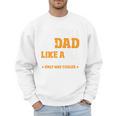 Baseball Dad Like a Regular Dad Only Way Cooler Premium Men Sweatshirt