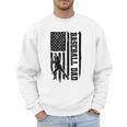 Baseball Dad Retro American USA Flag Baseball Father's Day Men Sweatshirt Baseball Dad Retro American USA Flag Baseball Father's Day Men Sweatshirt
