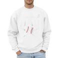 Fathers Cute Vintage Baseball Dad Sport Lovers Batter Player Raglan Baseball Tee Men Sweatshirt