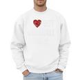 I Love Hot Baseball Dads Red Hearts Premium Men Sweatshirt