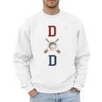 Patriotic Baseball Dad Father's Day Red Blue Star Premium Men Sweatshirt Patriotic Baseball Dad Father's Day Red Blue Star Premium Men Sweatshirt