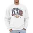 Patriotic Baseball Dad USA Flag American 4th Of July Premium Men Sweatshirt Patriotic Baseball Dad USA Flag American 4th Of July Premium Men Sweatshirt