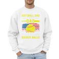Softball Dad Like A Baseball Dad But Bigger Balls Back Premium Men Sweatshirt