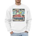 Softball Dad Like a Baseball Dad With Bigger Balls Gift Men Premium Men Sweatshirt Softball Dad Like a Baseball Dad With Bigger Balls Gift Men Premium Men Sweatshirt