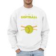 Softball Dad Just Like A Baseball Dad Player Premium Men Sweatshirt Softball Dad Just Like A Baseball Dad Player Premium Men Sweatshirt