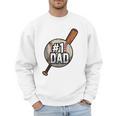 Vintage 1 Baseball Dad Daddy Father's Day Son And Daughter Men Sweatshirt