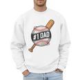 Vintage 1 Baseball Dad Daddy Father's Day From Son Daughter Men Sweatshirt Vintage 1 Baseball Dad Daddy Father's Day From Son Daughter Men Sweatshirt