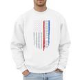 Vintage Baseball US Flag Tee Baseball Dad Player Coach Premium Tri-Blend Men Sweatshirt
