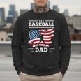 Baseball DAD American Flag Patriotic Father's Day Men Sweatshirt