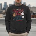 Baseball Dad And Chill Funny For Baseball Lovers Men Sweatshirt