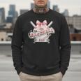 Baseball Dad With Coquette Cute Bow Sport Season Men Sweatshirt Baseball Dad With Coquette Cute Bow Sport Season Men Sweatshirt