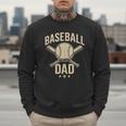 Baseball Dad Crossed Bats Cool Sports Fan Vintage Men Sweatshirt Baseball Dad Crossed Bats Cool Sports Fan Vintage Men Sweatshirt