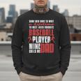 Baseball Dad Cute Love Home Run Pitcher Catcher Baseball Fan Men Sweatshirt