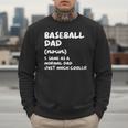 Baseball Dad Definition Men Sweatshirt Baseball Dad Definition Men Sweatshirt