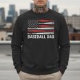 Baseball Dad Father's Day US Flag Baseball Men Sweatshirt Baseball Dad Father's Day US Flag Baseball Men Sweatshirt