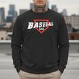Baseball Dad Field Day Baseball Fans Family Matching Men Sweatshirt