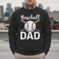 Baseball Dad Happy Fathers Day For Men Boys Men Sweatshirt