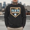 Baseball Dad Ice Cream Drip Home Plate Bat Cool Fathers Day Men Sweatshirt Baseball Dad Ice Cream Drip Home Plate Bat Cool Fathers Day Men Sweatshirt