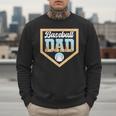 Baseball Dad Ice Cream Drip Home Plate Cool Fathers Day Men Sweatshirt