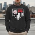 Baseball Dad Men USA American Flag Fathers Day 4th Of July Men Sweatshirt Baseball Dad Men USA American Flag Fathers Day 4th Of July Men Sweatshirt