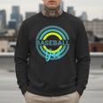 Baseball Dad With Modern Baseball Circles Men Sweatshirt Baseball Dad With Modern Baseball Circles Men Sweatshirt