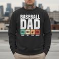 Baseball Dad Proud Little Slugger Father Humor Men Sweatshirt