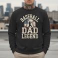 Baseball Dad Retro American Flag Style Men Sweatshirt