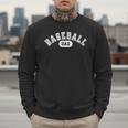 Baseball Dad School Sports Baseball Fan Father's Day Men Sweatshirt Baseball Dad School Sports Baseball Fan Father's Day Men Sweatshirt