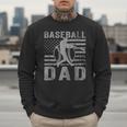 Baseball Dad USA American Flag Father's Day Men Men Sweatshirt