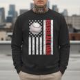 Baseball Dad USA American Flag Patriotic Dad 4th Of July Men Sweatshirt Baseball Dad USA American Flag Patriotic Dad 4th Of July Men Sweatshirt