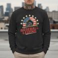 Baseball Dad USA Flag Men Sweatshirt Baseball Dad USA Flag Men Sweatshirt