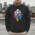 Baseball Ice Cream Drip Baseball Dad Sports Fan Youth Boys Men Sweatshirt