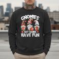 Basketball Gnomies Have Fun For Baseball Dad And Coach Men Sweatshirt
