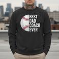 Best Baseball Dad Coach Ever Retro Father Baseball Coach Dad Men Sweatshirt Best Baseball Dad Coach Ever Retro Father Baseball Coach Dad Men Sweatshirt