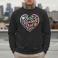 Best Baseball Dad Ever Heart Men Sweatshirt