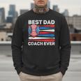 Best Dad Coach Ever Baseball Dad American Flag 4th Of July Men Sweatshirt Best Dad Coach Ever Baseball Dad American Flag 4th Of July Men Sweatshirt