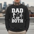 Dad Of Both Gymnastics Baseball Dad Men Sweatshirt Dad Of Both Gymnastics Baseball Dad Men Sweatshirt